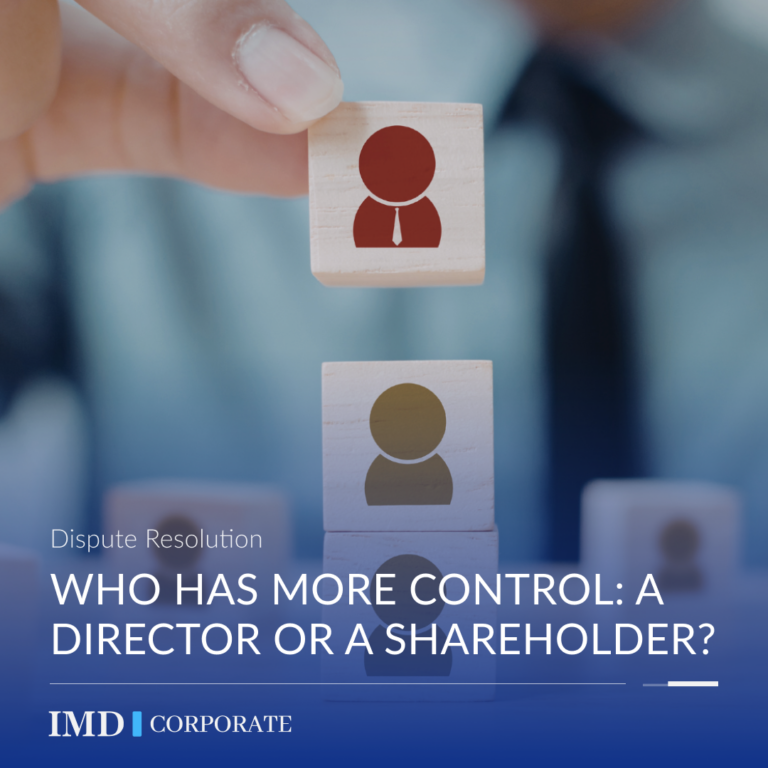 Who has more control: a director or a shareholder?