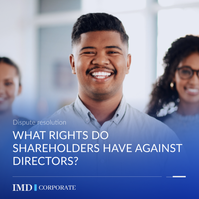 What rights do shareholders have against directors?