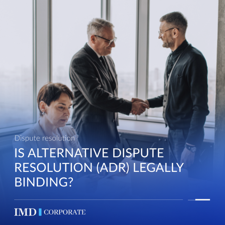 Is Alternative Dispute Resolution (ADR) legally binding?