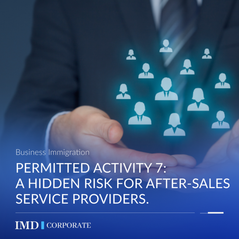 Permitted Activity 7. A hidden risk for after-sales service providers.