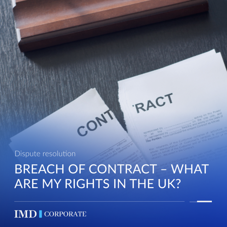 Breach of contract – what are my rights in the UK?