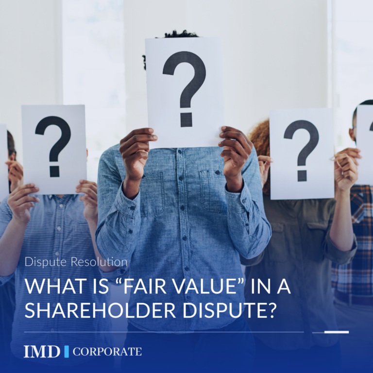 What is “fair value” in a shareholder dispute?