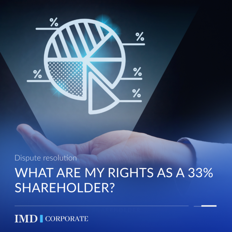 What are my rights as a 33% shareholder?